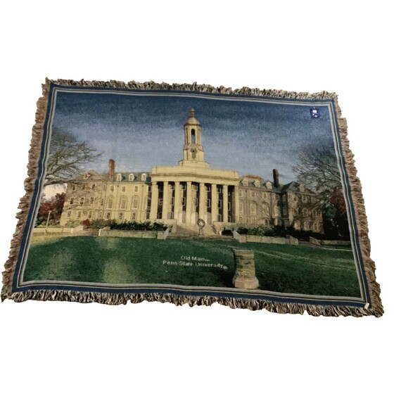 Pennsylvania Penn State University Woven Throw Blanket~High Quality~NICE! - Picture 1 of 7